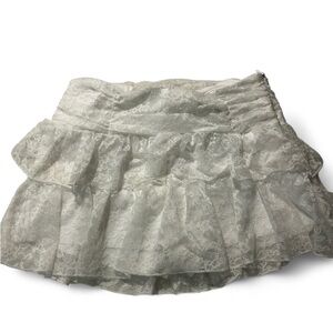 Elegant White Lace Skirt